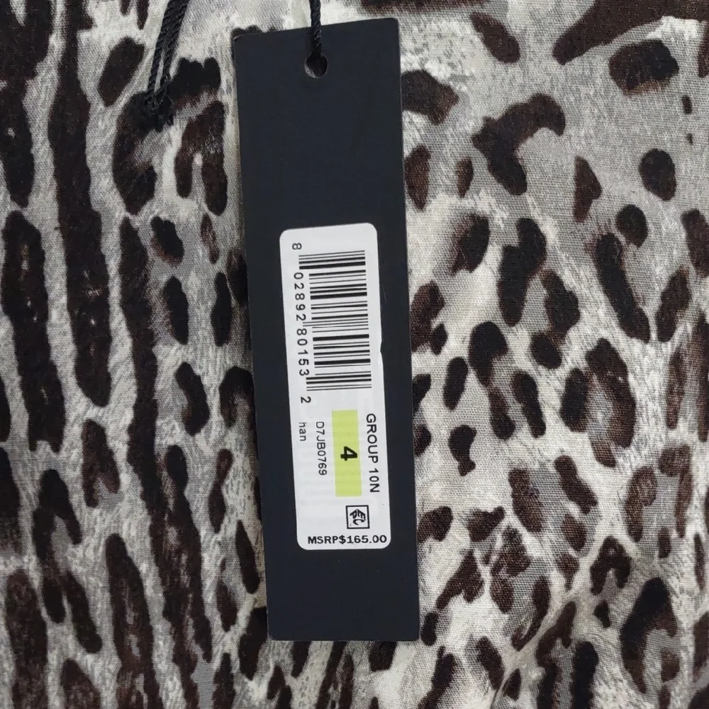DONNAKARAN New York Leopard Print Sleeveless Dress - Picture 4 of 14